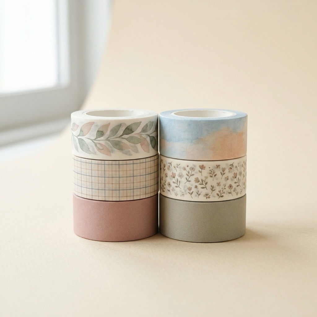 Washi Masking Tape, Set of 6 – 和紙 マスキングテープ 6巻